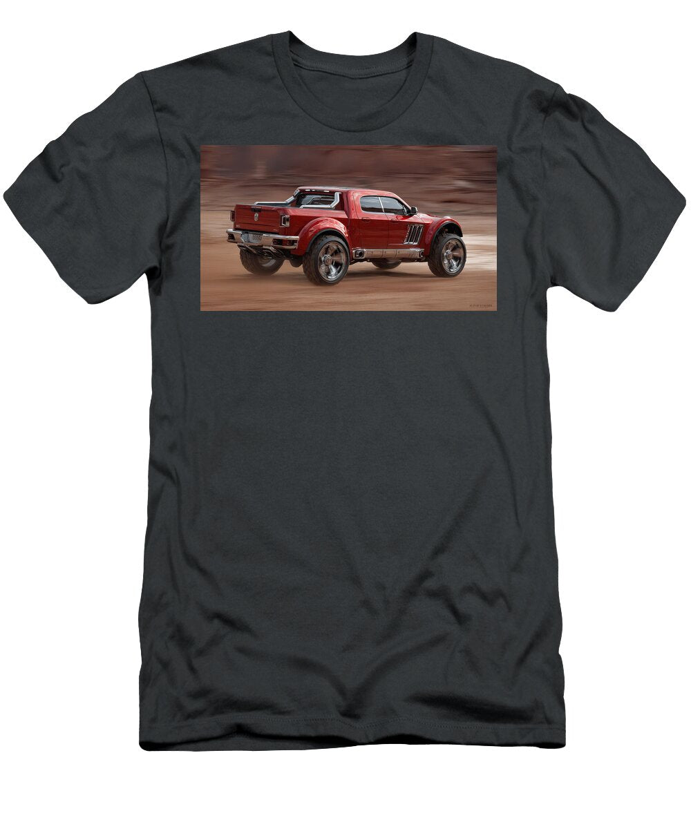 1 Futuristic Red Off Road Vehicle Evie Carrier T-Shirt